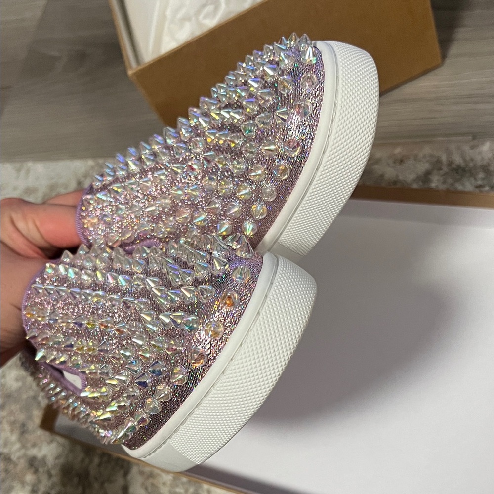 NEW Louboutin Roller Boat Slip-On Sneakers 35.5 - Picture 5 of 8